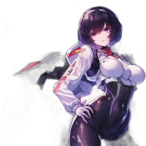 robot, weapon, jacket, staff transparent PNG cut-out