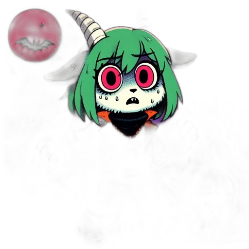 creature, staff, mask, dragon transparent PNG cut-out