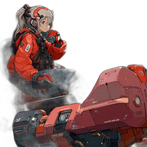 robot, weapon, jacket, concept art transparent PNG cut-out