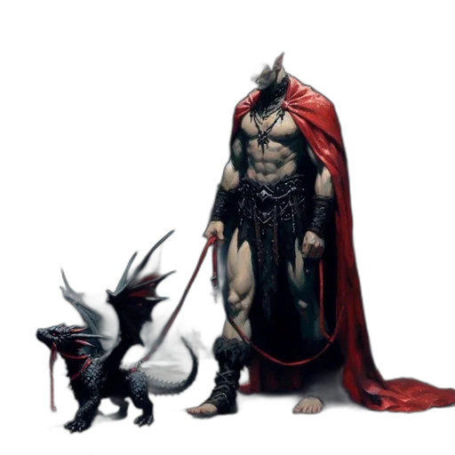 dragon, creature, animal, staff transparent PNG cut-out