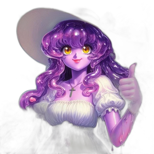 dress, crown, hat, staff transparent PNG cut-out