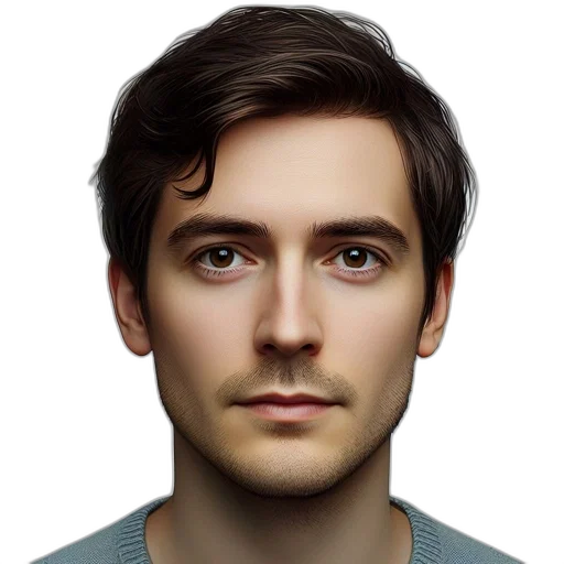 face, staff, hair, robot transparent PNG cut-out