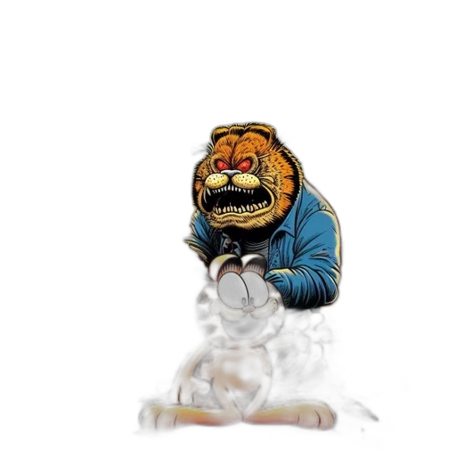 creature, mask, face, staff transparent PNG cut-out