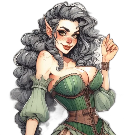 dress, fantasy art, concept art, watercolor transparent PNG cut-out