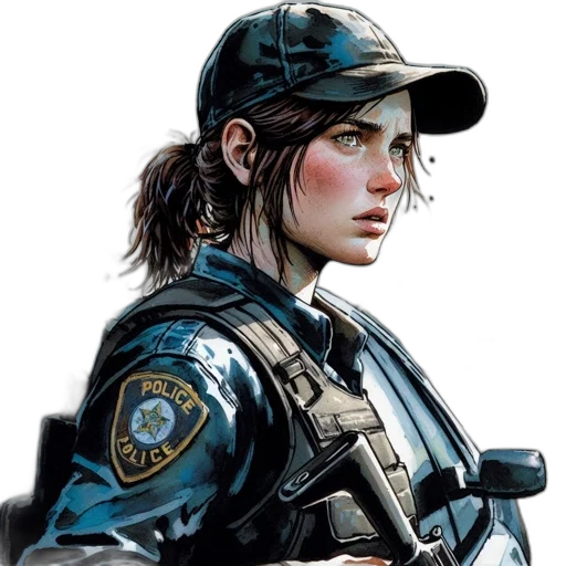 face, jacket, concept art, comic book art transparent PNG cut-out