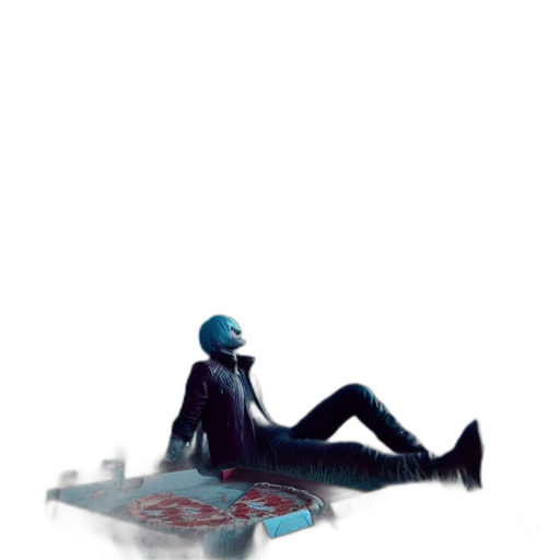 robot, jacket, concept art, watercolor transparent PNG cut-out