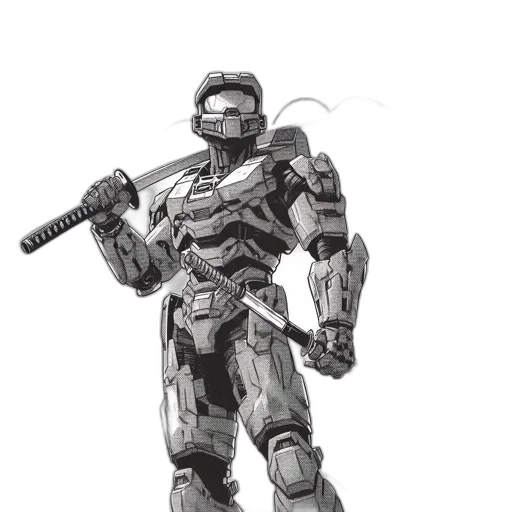 robot, weapon, concept art, comic book art transparent PNG cut-out