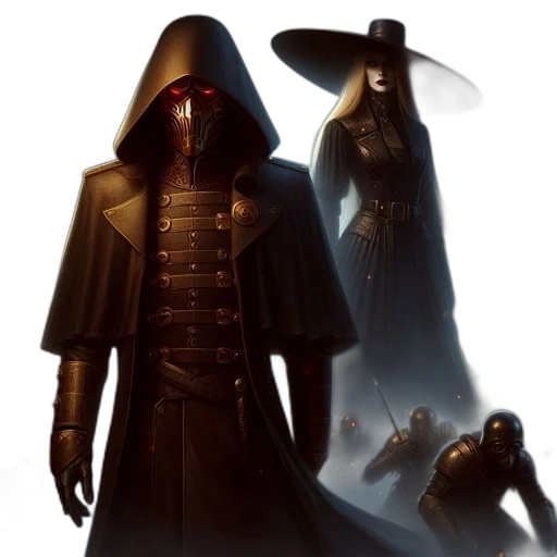 mask, staff, concept art, fantasy art transparent PNG cut-out