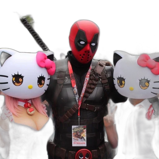 three, individuals, wear, costumes transparent PNG cut-out