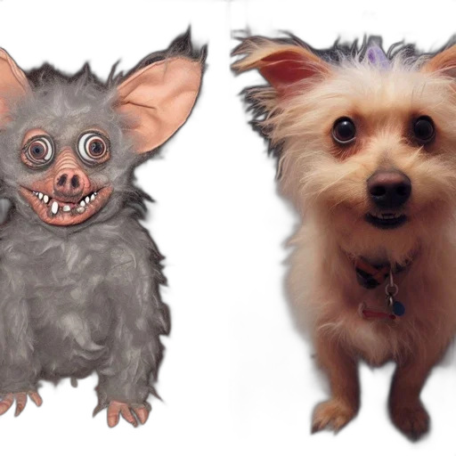 creature, animal, mask, photorealistic transparent PNG cut-out