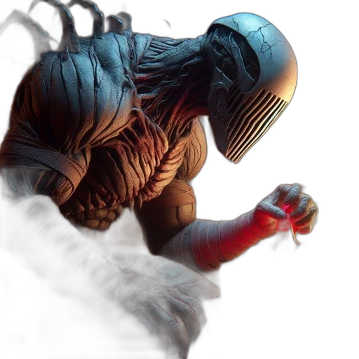 creature, mask, robot, hair transparent PNG cut-out