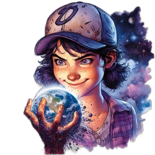 staff, face, hat, jewelry transparent PNG cut-out