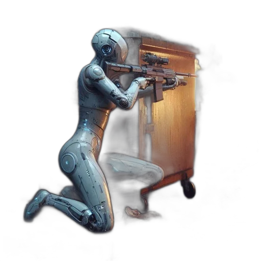 robot, creature, weapon, furniture transparent PNG cut-out