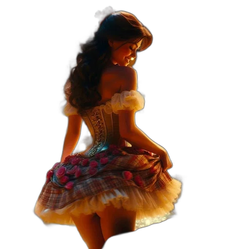 dress, hair, crown, jewelry transparent PNG cut-out