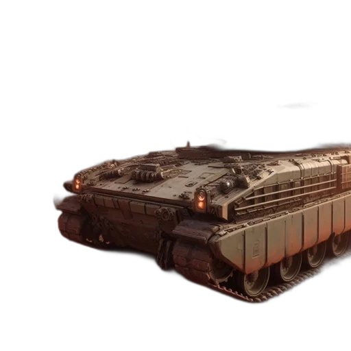car, weapon, concept art, 3d render transparent PNG cut-out
