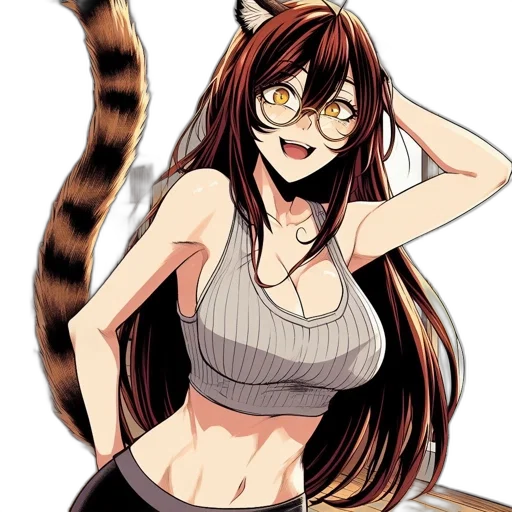 animal, staff, anime, pixel art transparent PNG cut-out