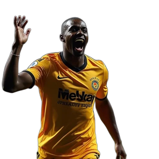 demba, baka, celebrates, scoring transparent PNG cut-out