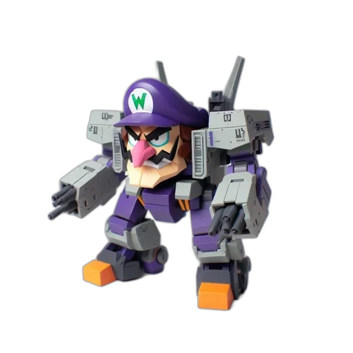 robot, weapon, 3d render, concept art transparent PNG cut-out