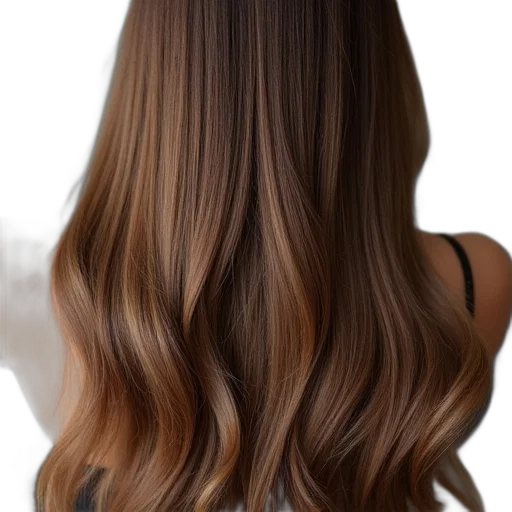 hair, photorealistic, earth tones, dark transparent PNG cut-out