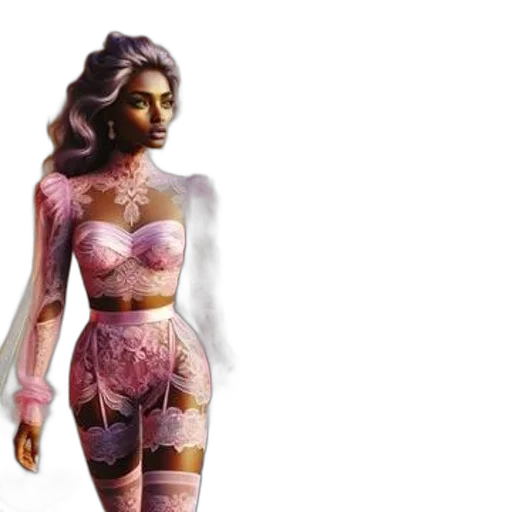 dress, concept art, 3d render, fantasy art transparent PNG cut-out