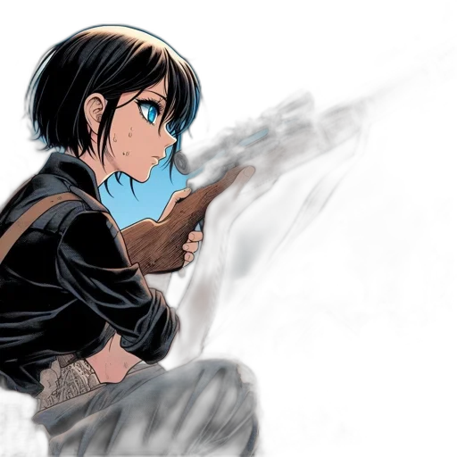 weapon, jacket, comic book art, concept art transparent PNG cut-out
