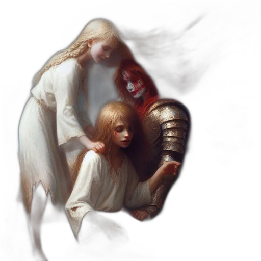 concept art, fantasy art, oil painting, photorealistic transparent PNG cut-out