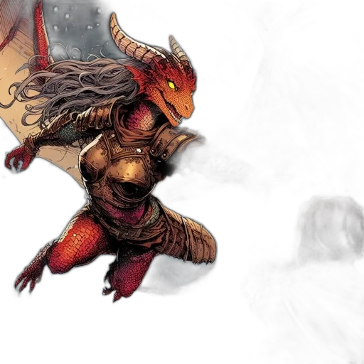 dragon, fantasy art, concept art, comic book art transparent PNG cut-out