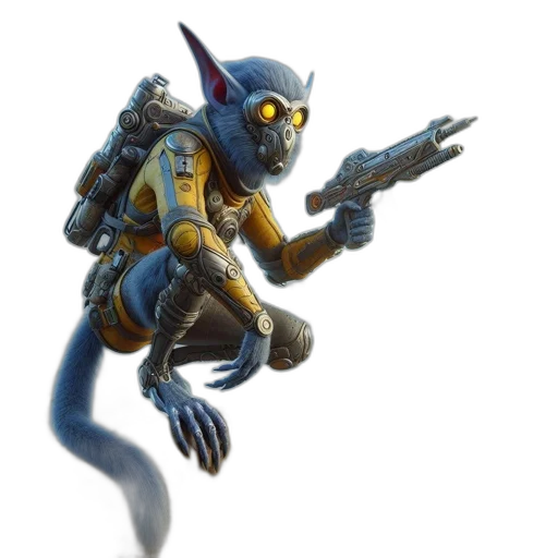 robot, weapon, staff, dragon transparent PNG cut-out