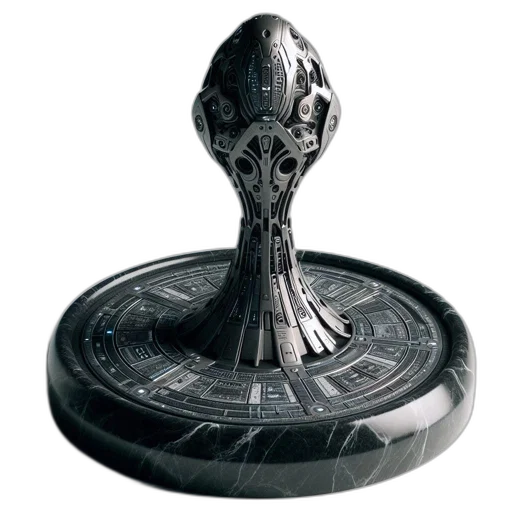 robot, weapon, crown, concept art transparent PNG cut-out