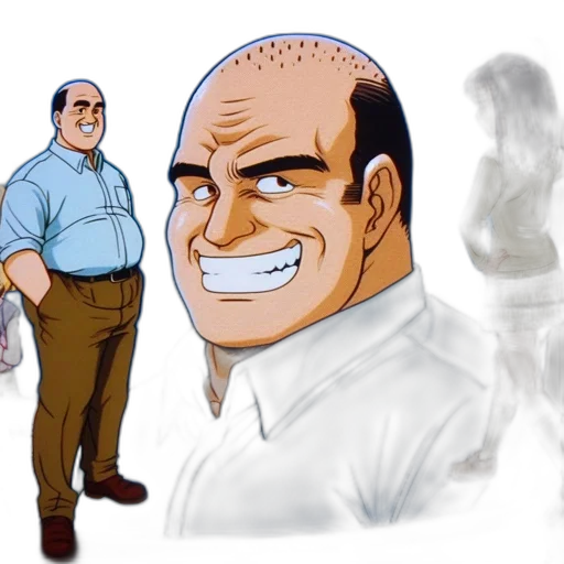 staff, face, jacket, creature transparent PNG cut-out