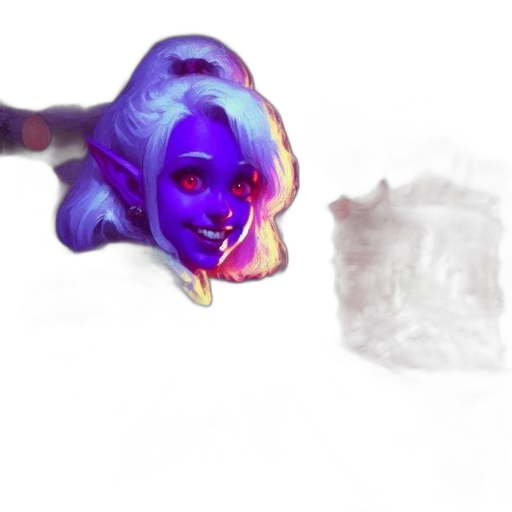 mask, face, creature, staff transparent PNG cut-out