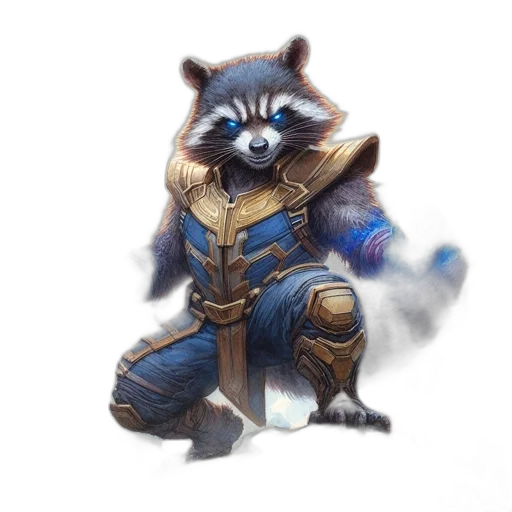 staff, animal, creature, fantasy art transparent PNG cut-out