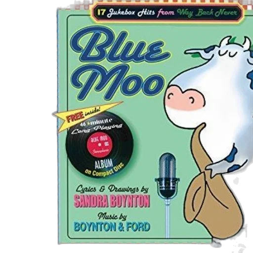 blue, moo, book, cover transparent PNG cut-out