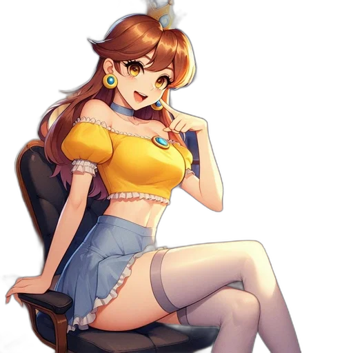 dress, staff, crown, furniture transparent PNG cut-out