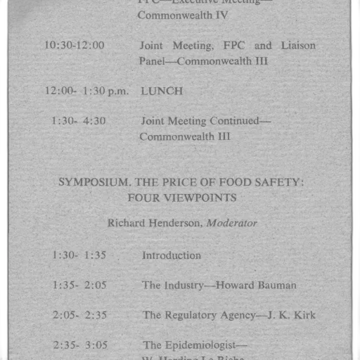 schedule, symposium, food, safety transparent PNG cut-out