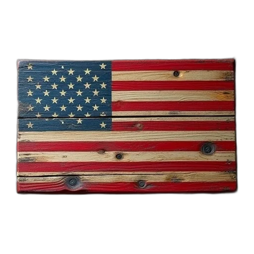 personalized, american, flag, sign transparent PNG cut-out