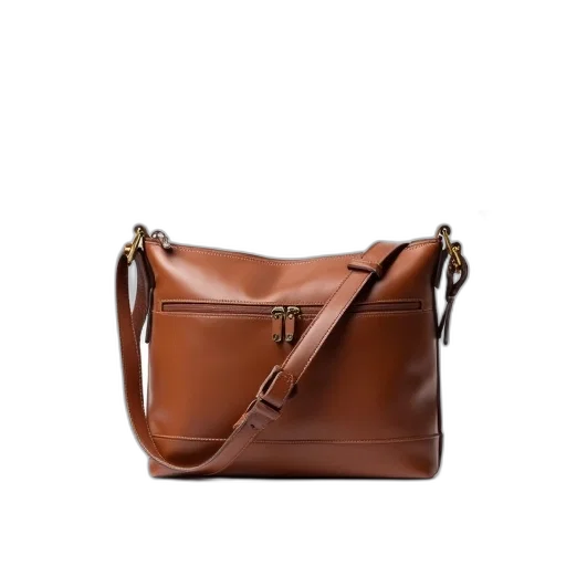 earth tones, brown, leather, bag transparent PNG cut-out
