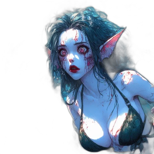 creature, face, fantasy art, concept art transparent PNG cut-out