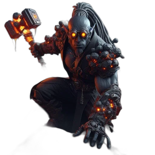 staff, robot, creature, concept art transparent PNG cut-out