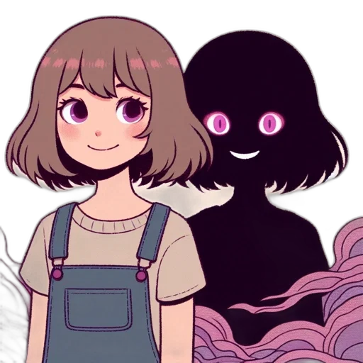 creature, mask, hair, dress transparent PNG cut-out