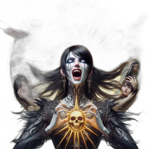 fantasy art, concept art, comic book art, photorealistic transparent PNG cut-out