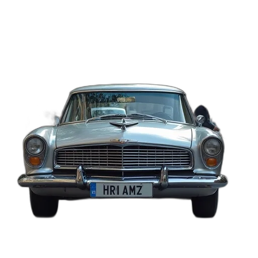 car, photorealistic, 3d render, chrome transparent PNG cut-out