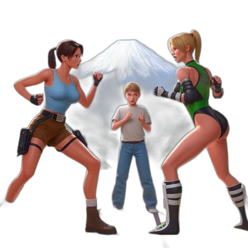 concept art, pixel art, 3d render, fantasy art transparent PNG cut-out