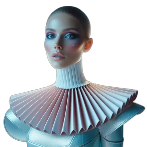robot, dress, jewelry, 3d render transparent PNG cut-out