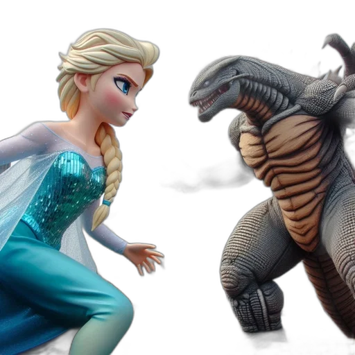 dragon, concept art, 3d render, elsa transparent PNG cut-out