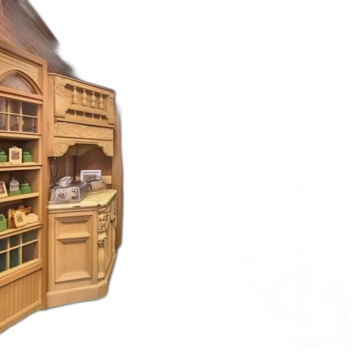 furniture, food, 3d render, photorealistic transparent PNG cut-out