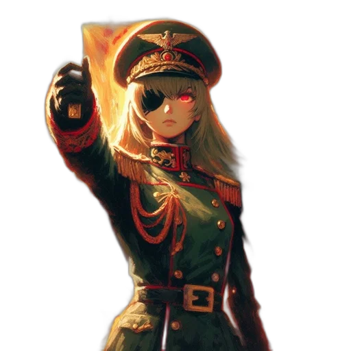 staff, hat, weapon, jacket transparent PNG cut-out