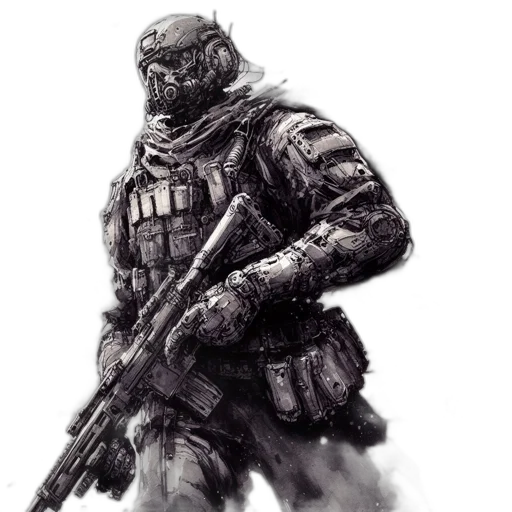 weapon, robot, face, mask transparent PNG cut-out