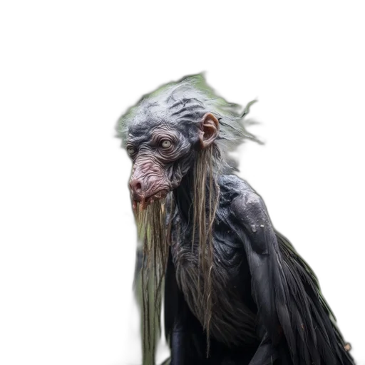 creature, animal, mask, hair transparent PNG cut-out