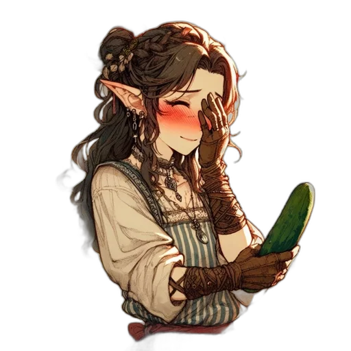 staff, food, weapon, pixel art transparent PNG cut-out